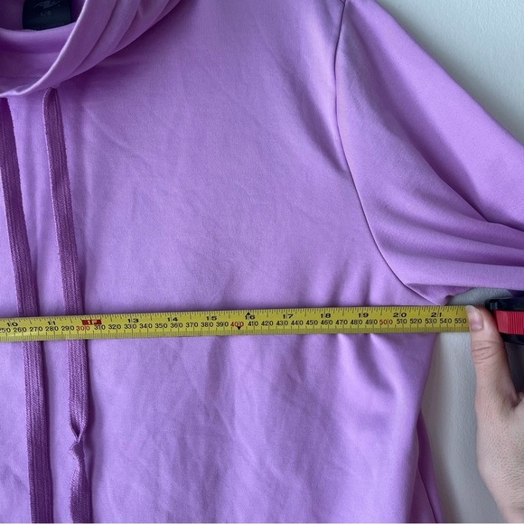Athletic Works lilac purple cowl neck dri-more tech women’s sweatshirt large - Picture 9 of 10